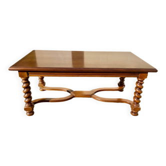 Table rustique extensible française de ferme, Louis XIII de style époque à rallonge