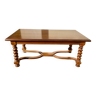 Table rustique extensible française de ferme, Louis XIII de style époque à rallonge