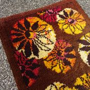 Vintage Wool Carpet Space Age 70s