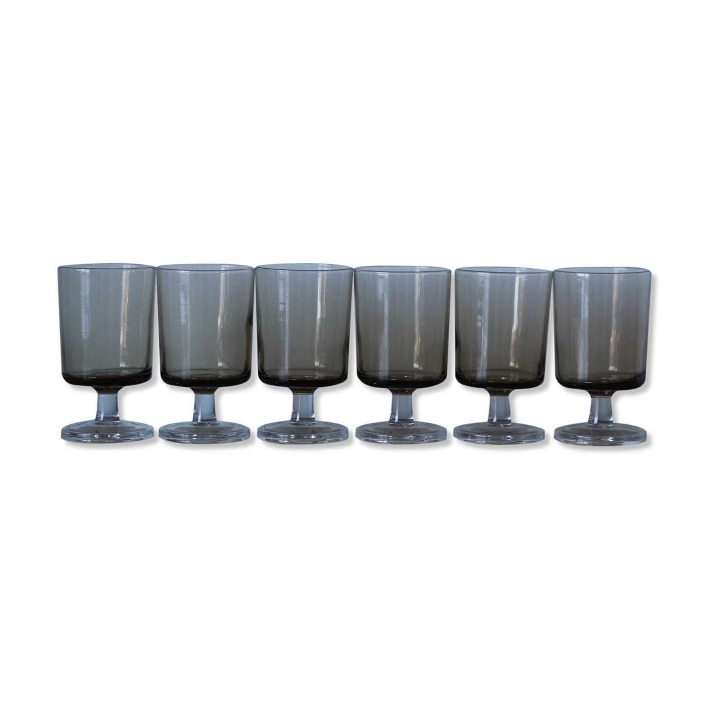 Set de 6 verres à pied fumés Luminarc