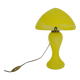 Yellow glass paste mushroom lamp in Art Nouveau style