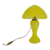 Yellow glass paste mushroom lamp in Art Nouveau style