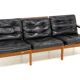Scandinavian sofa 3 places in leather "Capella" Illum Wikkelso, Denmark, 1960