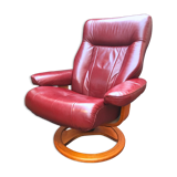 Scandinavian reclining relax armchair in Anderssons leather