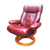 Scandinavian reclining relax armchair in Anderssons leather