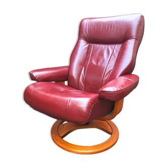 Scandinavian reclining relax armchair in Anderssons leather