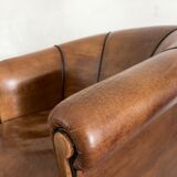 Clubchair sheep’s leather