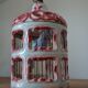 Antique Italian ceramic birdcage