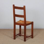 Suite de 4 chaises en bois des années 1960