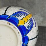 Soliflore bottle vase in fine earthenware boch frères la louvière-keramis early 20th century