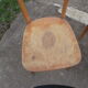 2 wood bistro chairs