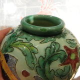 vase ball with fish ceramic cerart Monaco see signature