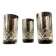 Set of 3 cross-cut crystal liqueur glasses