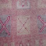 Vintage Turkish rug from Oushak, hand-woven 87x297 cm