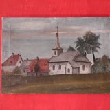 French vintage oil painting