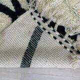 Handmade natural wool rug 250cm x 150cm