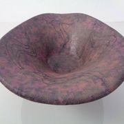 Large purple and black 704 Ruscha art ceramic bowl, Germany, 1960s.
