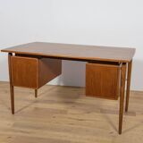 Bureau en teck autoportant de style moderne du milieu du XXe siècle, Danemark, années 1960