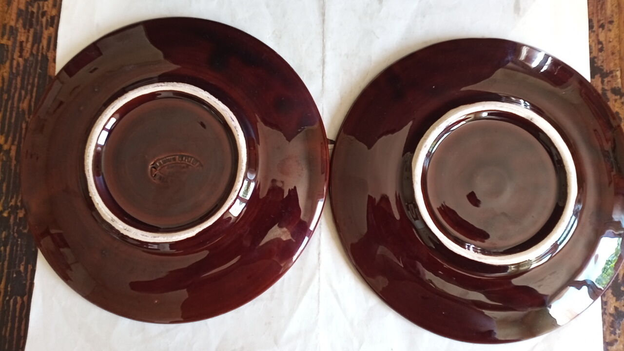 Vallauris - pair of plates by Marius Giuge