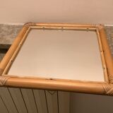 Old bamboo diamond mirror