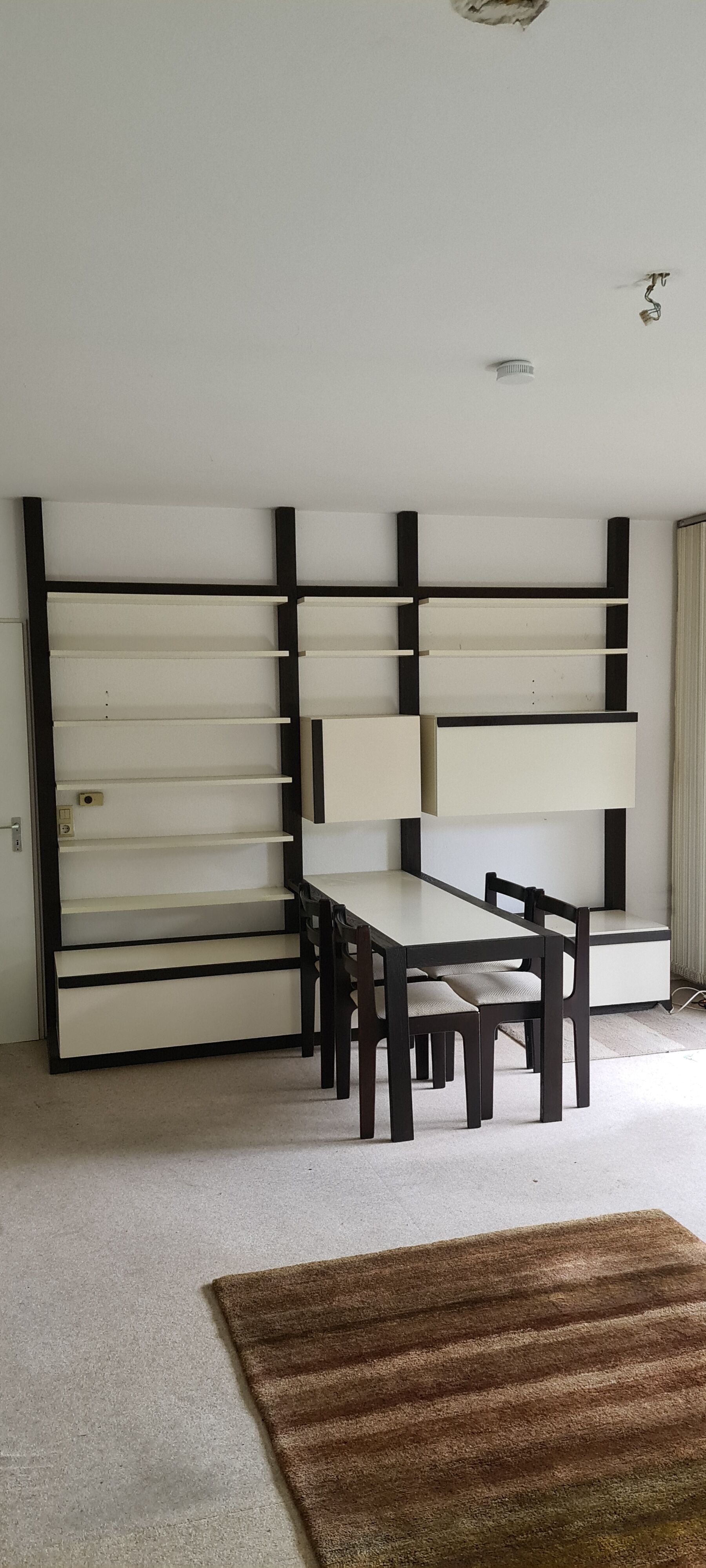 Vintage 70s wall unit and table "Neveada" bj J Penetenrieder