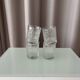 Set of 4 Vintage Ice Textured Shot Glasses / Tealight Holders