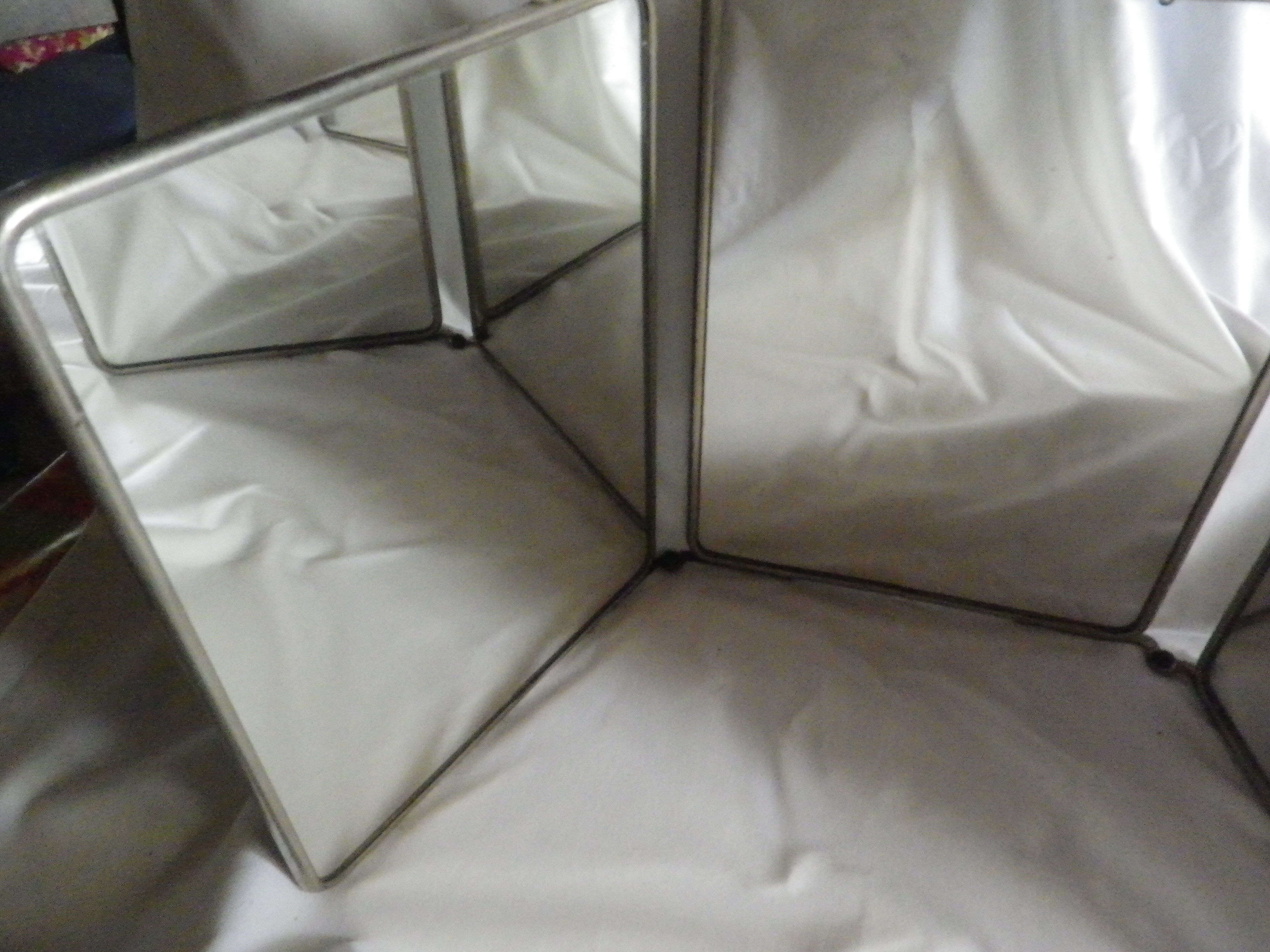 Vintage triptych mirror 65x27cm