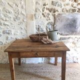 Wooden farmhouse coffee table