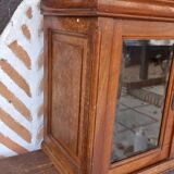 Chevat showcase wood glass