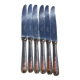 Set of 6 Christofle Cheese Knives - America Model by Luc Lanel