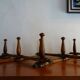 Folding wooden wall coat rack 10 hooks
