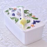 Large antique Schramberger majolica collector's box / terrine