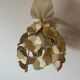Ecru metal flower wall sconce