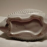 Vase spades white herisson flowers