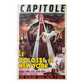 Affiche cinéma originale "Le Colosse de New-York" Film d'horreur 36x55cm 1958