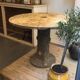 Table de jardin faux bois style Rocaille