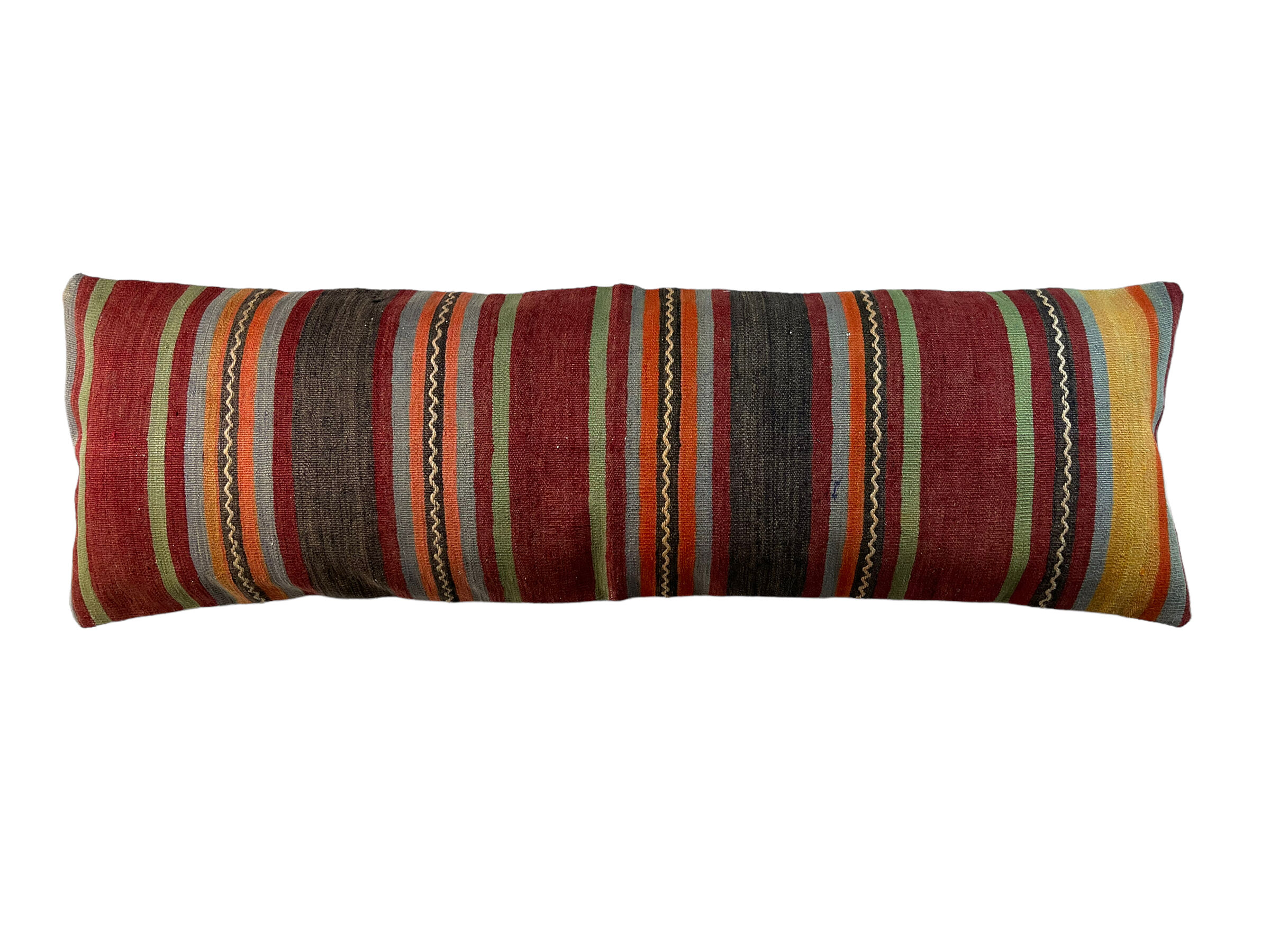 Vintage turkish kilim cushion cover , 120 x 40 cm