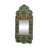 Miroir mural oriental vintage décor sous verre