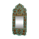 Vintage oriental wall mirror decor under glass