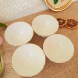 Set of 4 porcelain bowls of old limoges