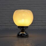 Space Age Glass Italian Table Lamp 70s