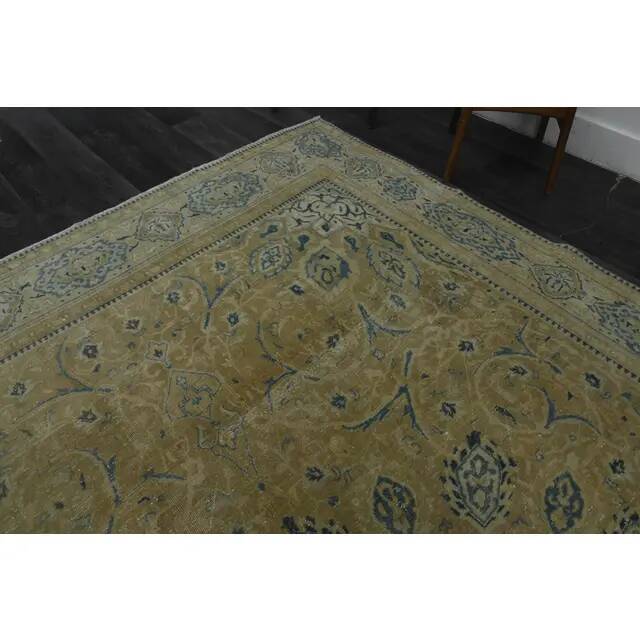 Tapis en laine persan fait à la main vintage des années 1970 276x400