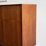 Large Danish Mid-Century Modern Teak Sideboard with Tambour Doors by Arne Vodder for Sibast