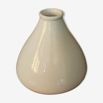 Cracked ceramic art deco vase