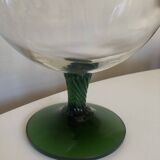 XXXL blown glass vase from Empoli 1960