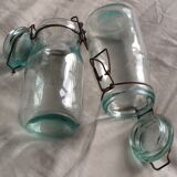 Lot 2 bocaux l'idéale verre 3/4 l vrac collection cuisine rangement