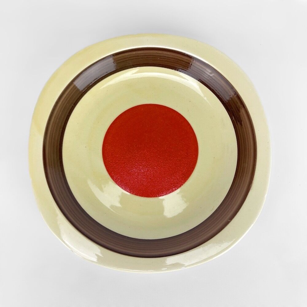 Service d'assiettes 12 pièces et plat Italie années 70