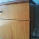 Vintage 70s light wood bedside table