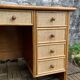 Vintage rattan and woven wicker desk 1970
