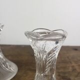 Pair of crystal candlesticks